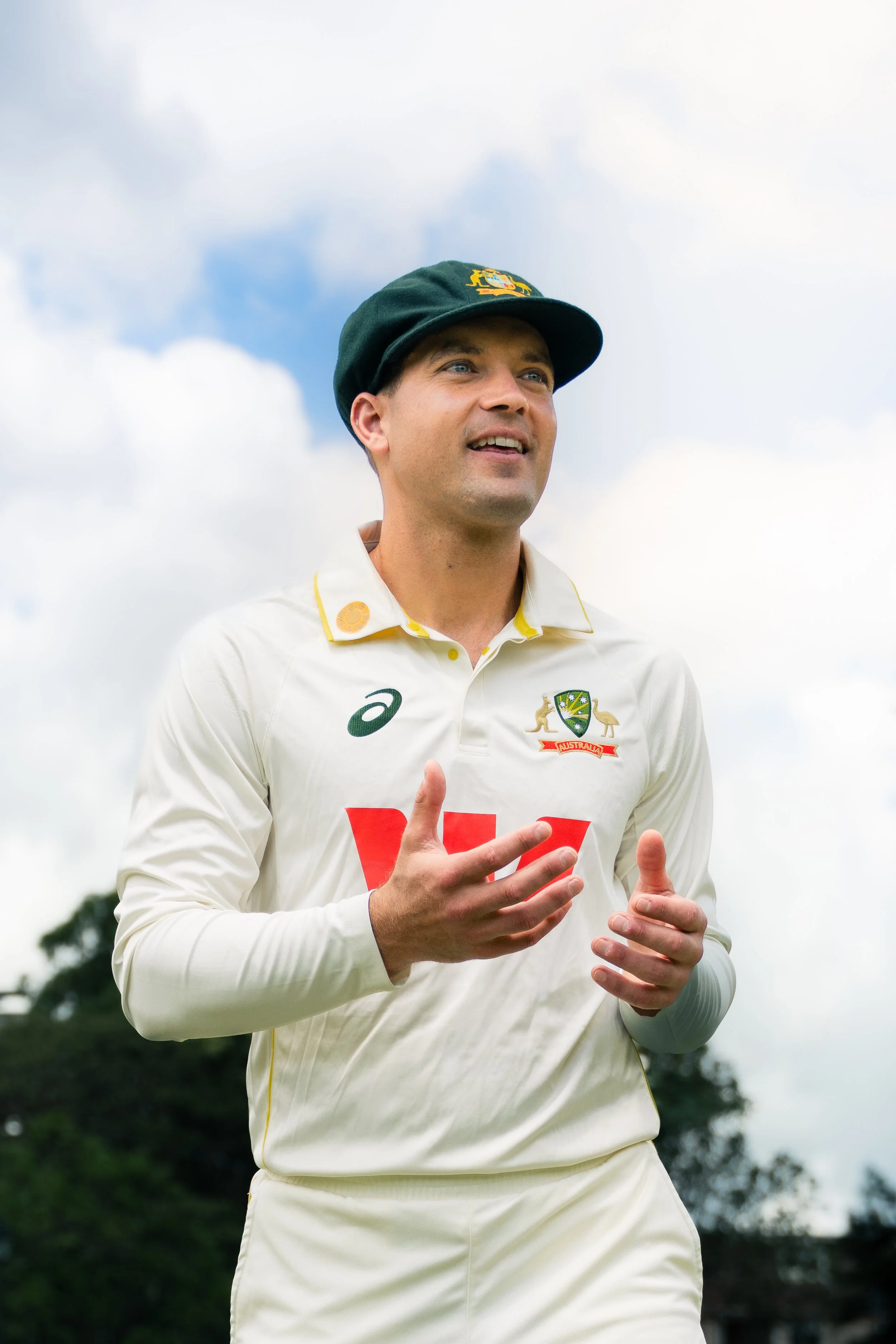 Australian cricketer outdoors